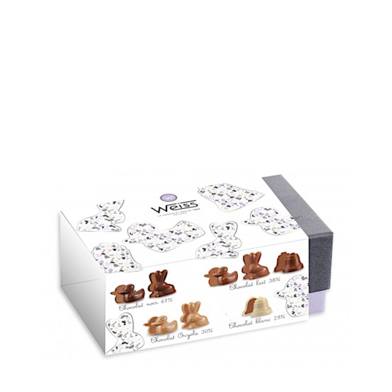 Ballotin Chocolats Et Pralinés Moulés 265g (1) - Koros.ch Ballotin Chocolats Et Pralinés Moulés 265g (1) - Koros.ch