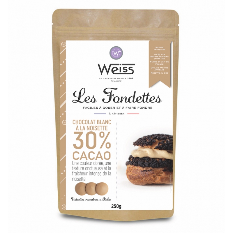 Chocolat De Pâtisserie Blond Oryola 30% Weiss Koros.ch