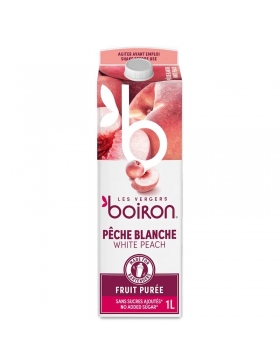 Purée de Pêche Blanche, Les Vergers de Boiron, 1L