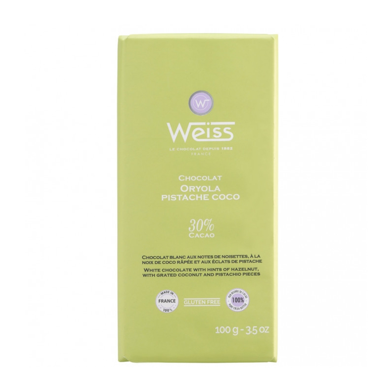 Tablette Weiss Oryola Pistache Coco Tablette Weiss Oryola Pistache Coco